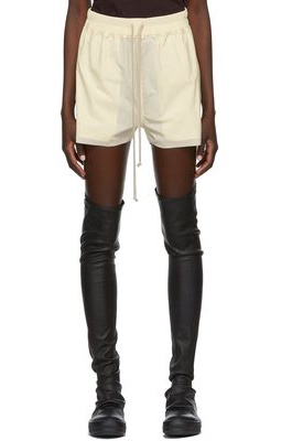 Rick Owens Off-White Fog Shorts