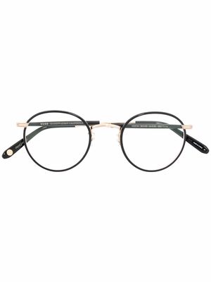 Garrett Leight Wilson 46 round glass frames - Black