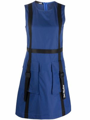 Love Moschino pocket-detail mini dress - Blue