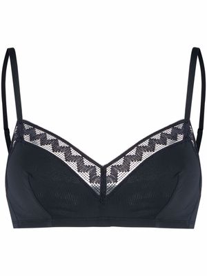 Eres madeleine zigzag-trim bra - Blue