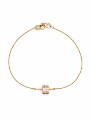 Georg Jensen 18kt yellow gold Fusion diamond charm bracelet