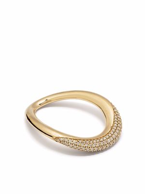 Georg Jensen 18kt yellow gold Offspring diamond ring