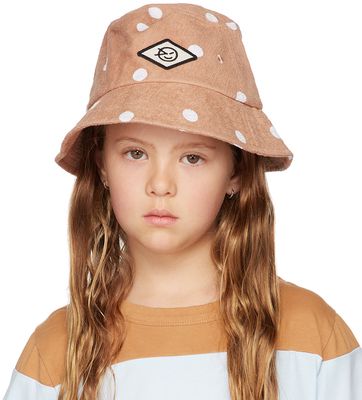 Wynken Kids Beige Disco Bucket Hat