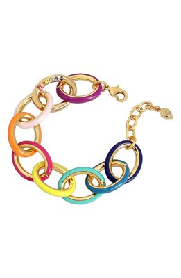 Kurt Geiger London Enamel Link Bracelet in Multi
