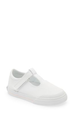 Footmates Drew Mary Jane Sneaker in White