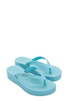 Melissa Sun Venice Water Resistant Platform Flip Flop in Light Blue