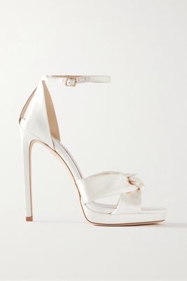 Jimmy Choo - Rosie 120 Satin Sandals - White