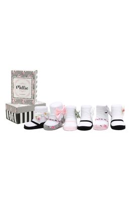 Trumpette Mille Assorted 6-Pack Socks in Black