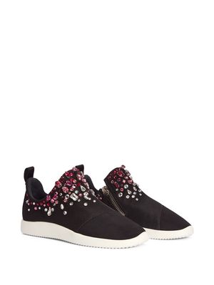 Giuseppe Zanotti Alena crystal-embellished sneakers - Black