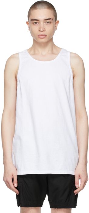 John Elliott White Rugby Tank Top