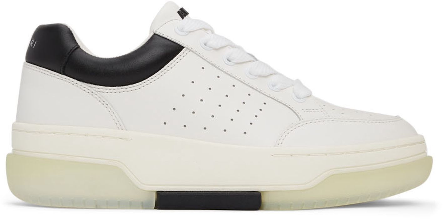AMIRI White & Black Stadium Low Sneakers