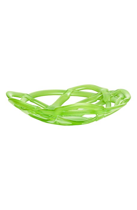 Kosta Boda Basket Glass Bowl in Green