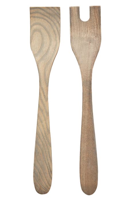 Farmhouse Pottery Salad Servers in Grey