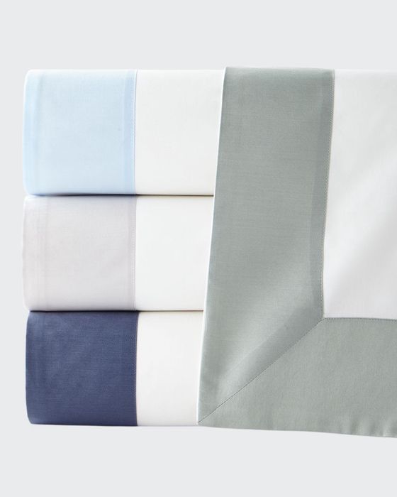 Modern Sateen Applique King Duvet Cover