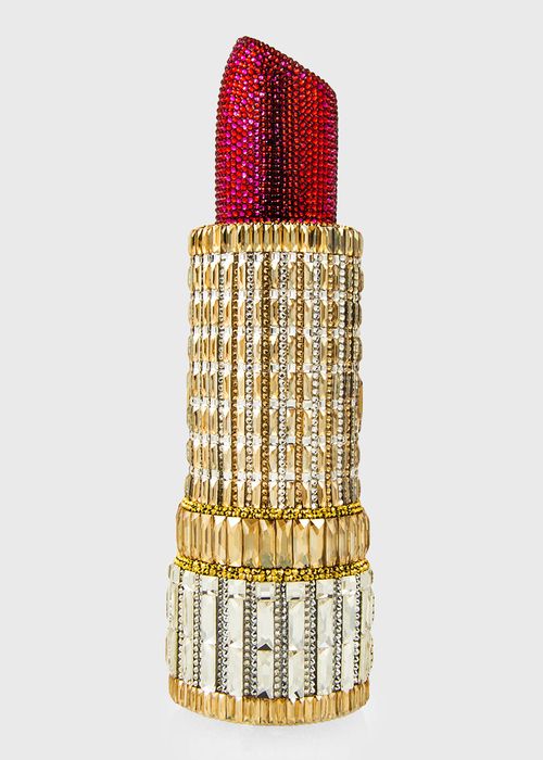 Seductress Crystal Lipstick Clutch Bag