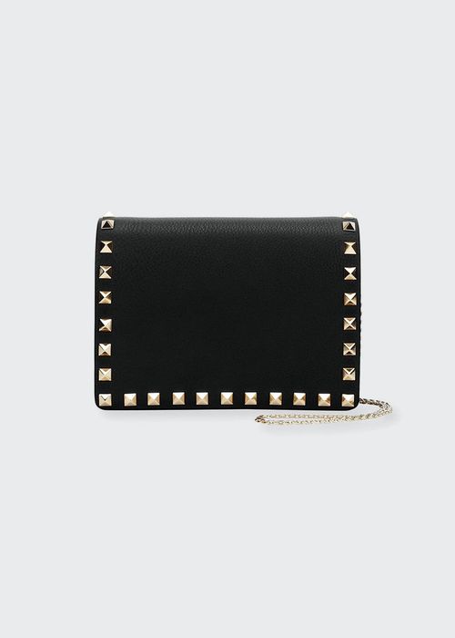 Rockstud Vitello Chain Clutch Bag