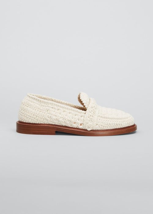 Kayla Crochet Slip-On Loafers