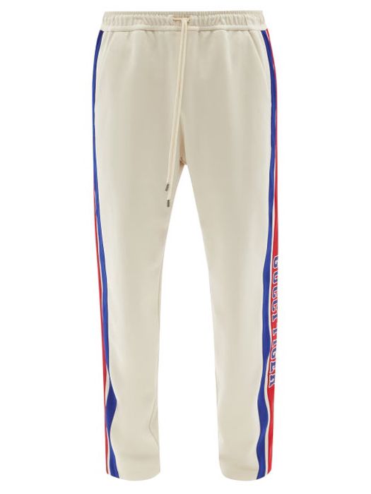 Gucci - Side-stripe Track Pants - Mens - Cream Gucci - Side-stripe Track Pants - Mens - Cream
