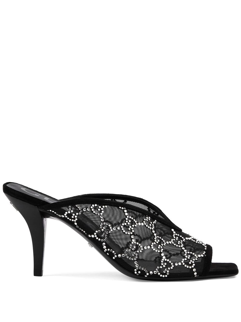 Gucci GG crystal embellished sandals - Black