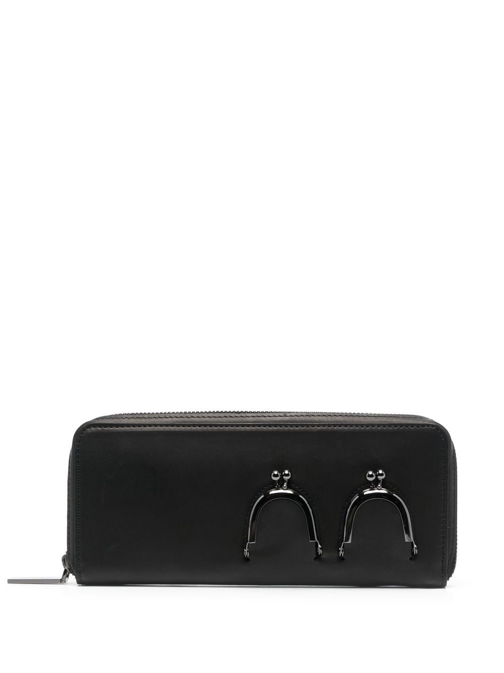 Discord Yohji Yamamoto embellished continental wallet - Black