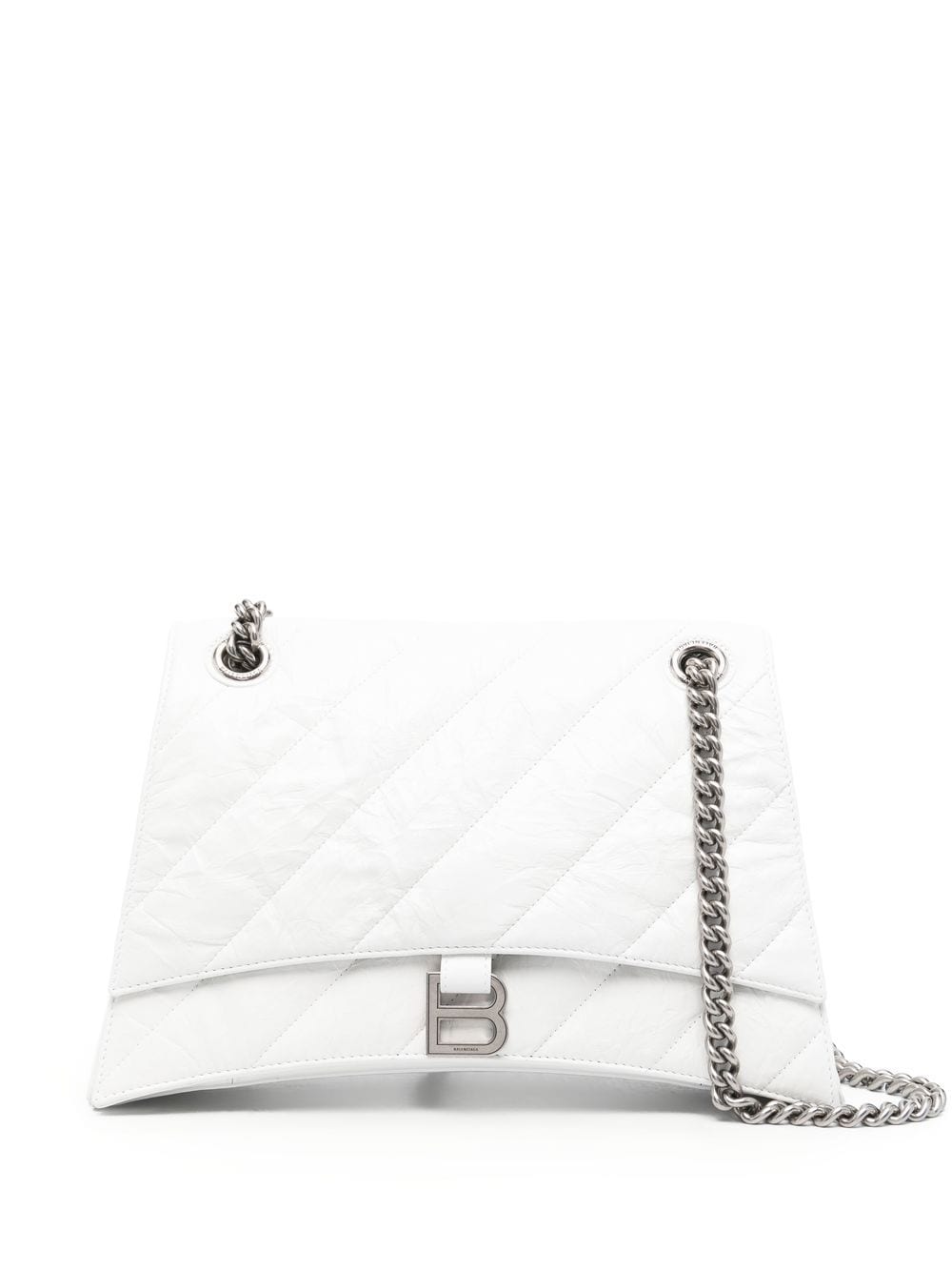 Balenciaga Crush quilted shoulder bag - White