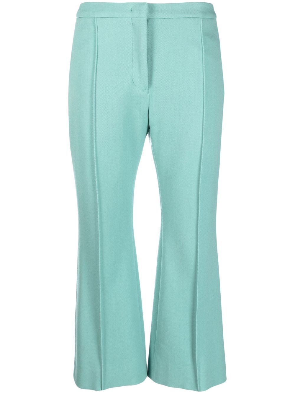 Jil Sander mid-rise cropped trousers - Green