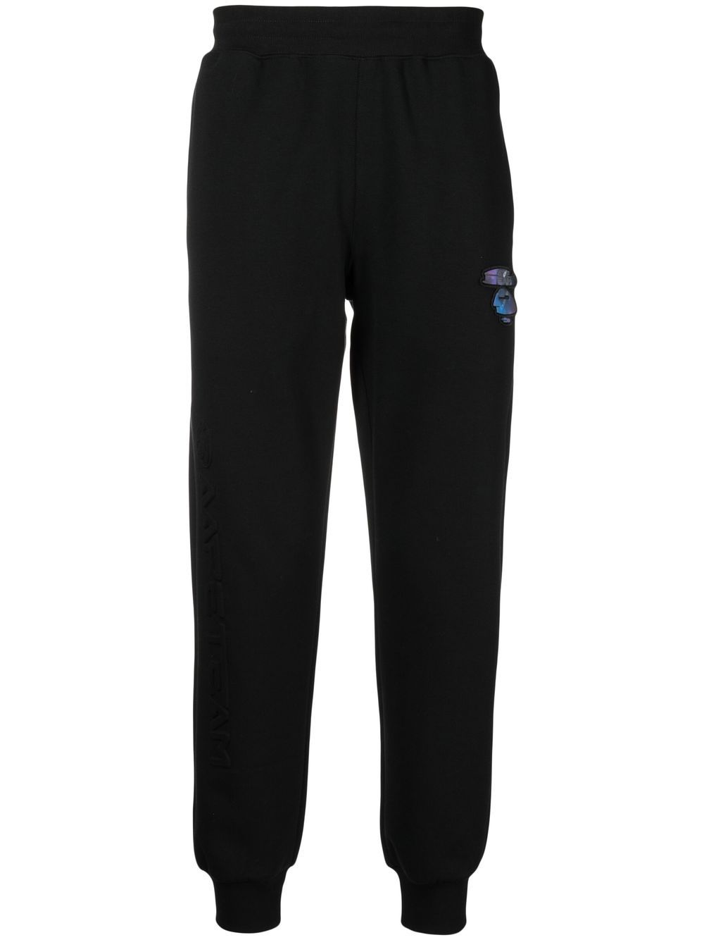 AAPE BY *A BATHING APE® embroidered-logo patch track pants - Black
