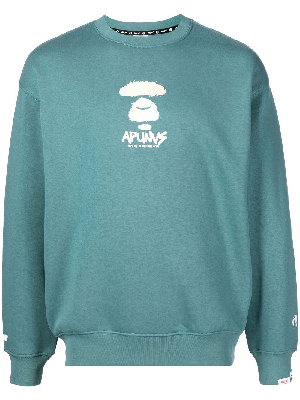 AAPE BY *A BATHING APE® graphic cotton sweatshirt - Green