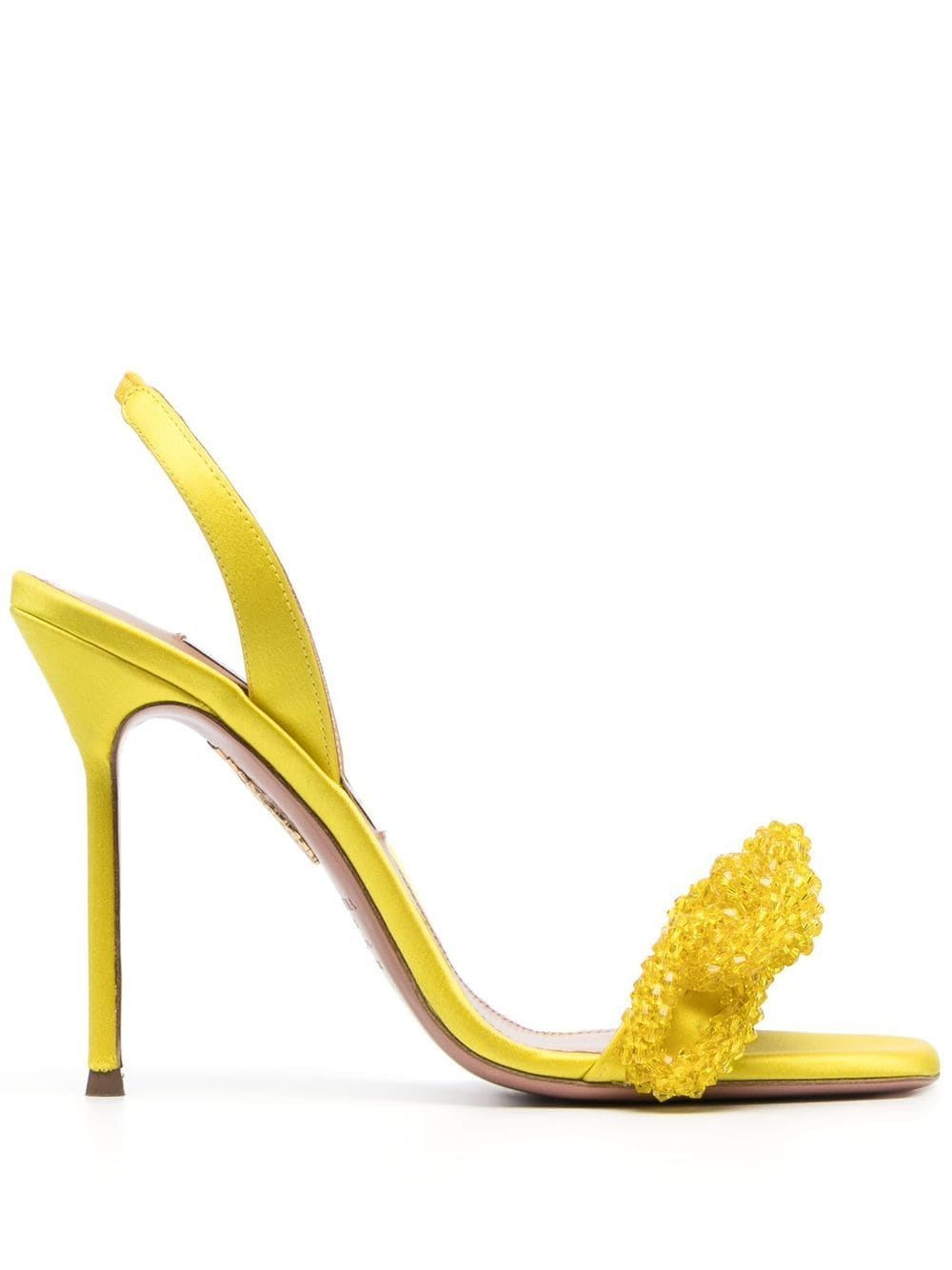 Aquazzura Chain Of Love 115mm sandals - Yellow