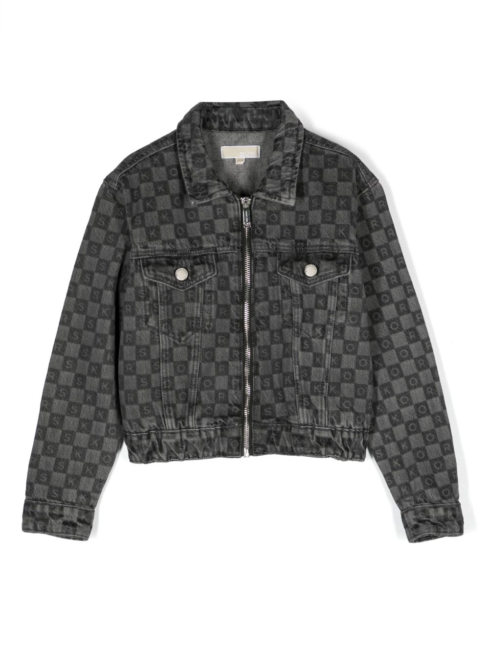 Michael Kors Kids logo-print denim jacket - Black