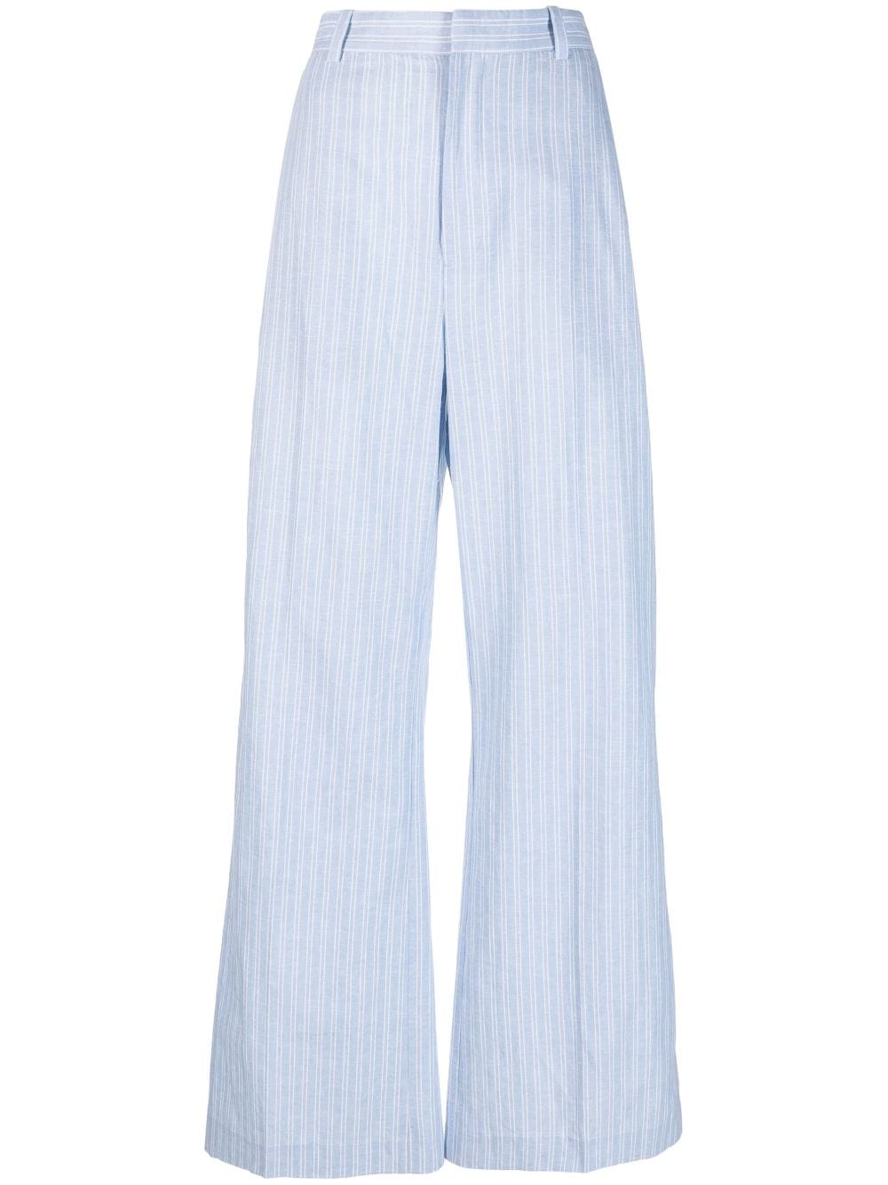 Polo Ralph Lauren striped linen blend trousers - Blue