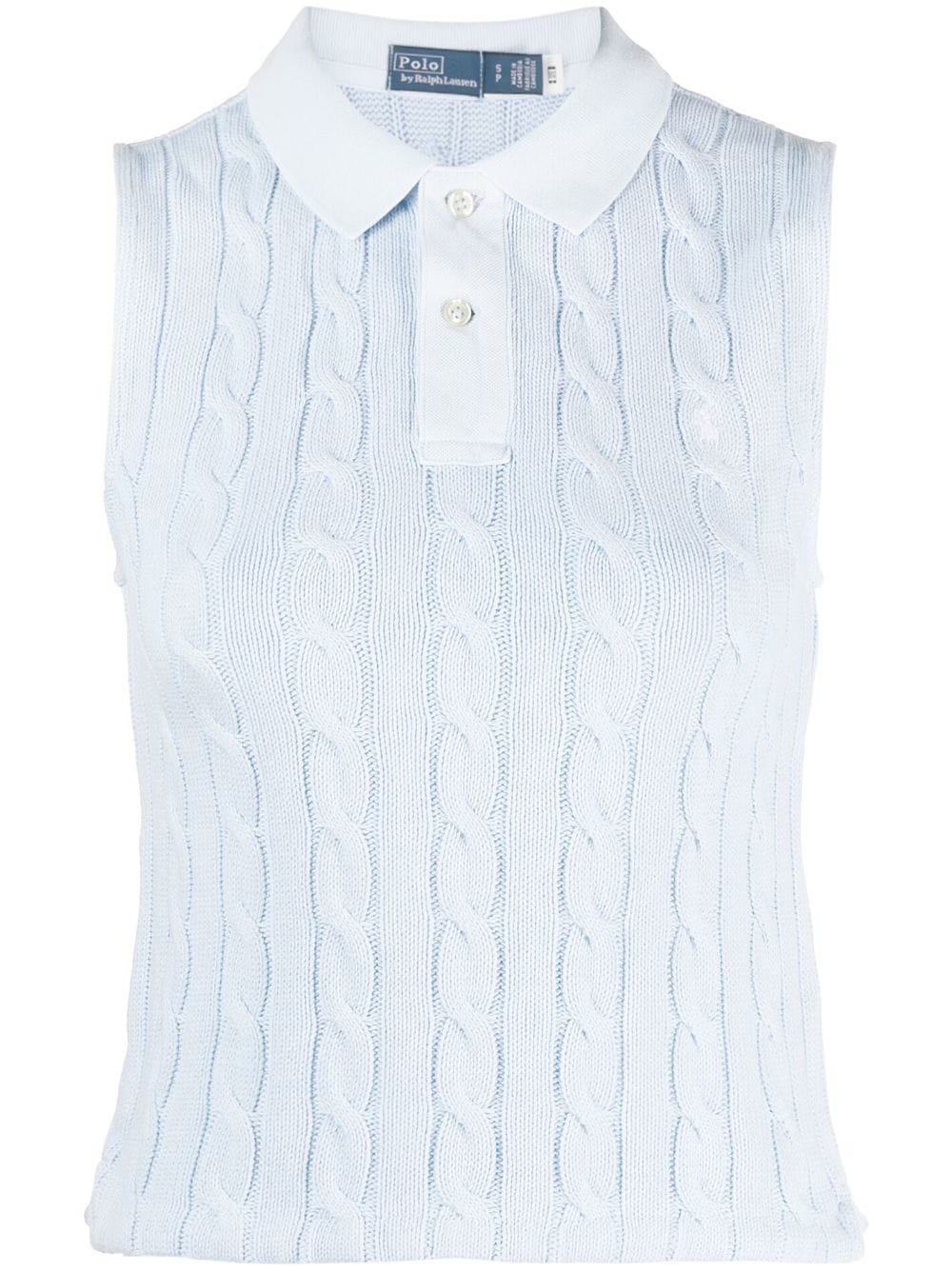 Polo Ralph Lauren knitted sleeveless polo shirt - Blue