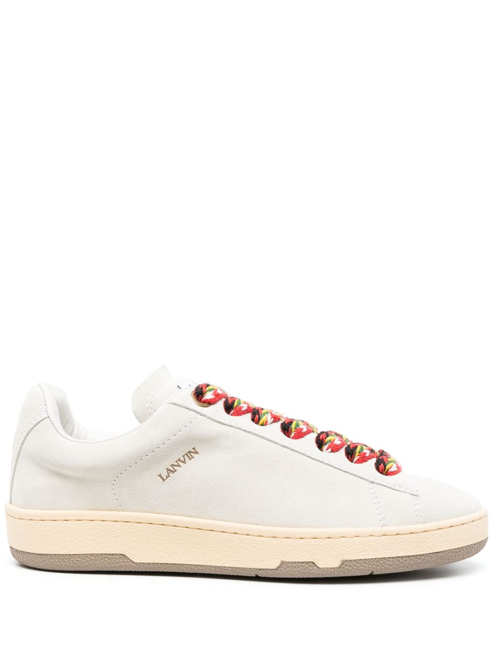 Lanvin Lite Curb suede sneakers - White