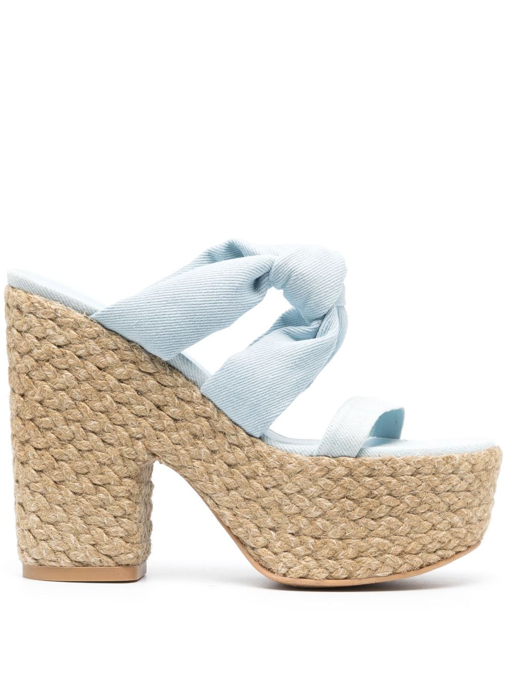 Stuart Weitzman Playa Sohigh 145mm knot sandals - Blue