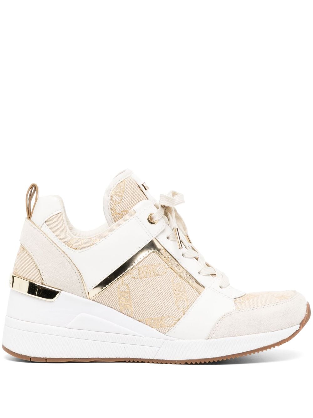 Michael Kors Georgie monogram-pattern sneakers - White