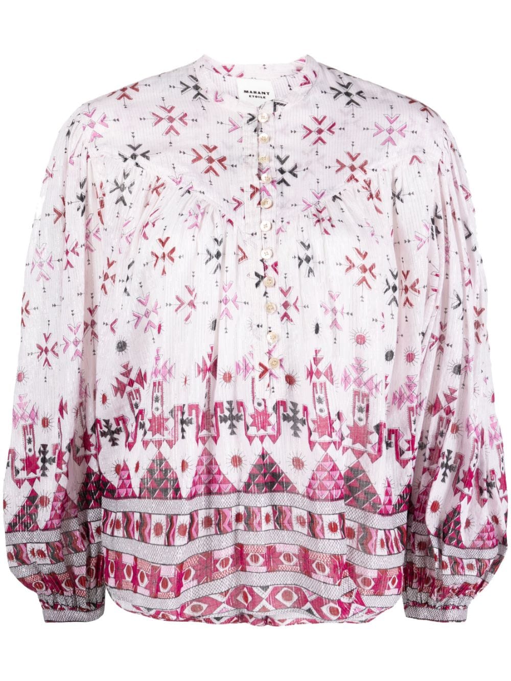 MARANT ÉTOILE Salika cotton-blend blouse - Pink