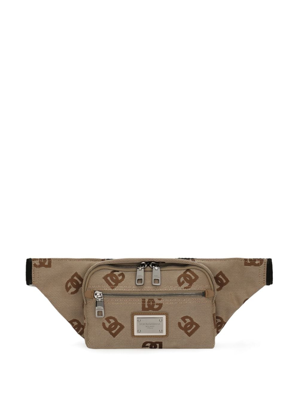 Dolce & Gabbana monogram jacquard belt bag - Neutrals