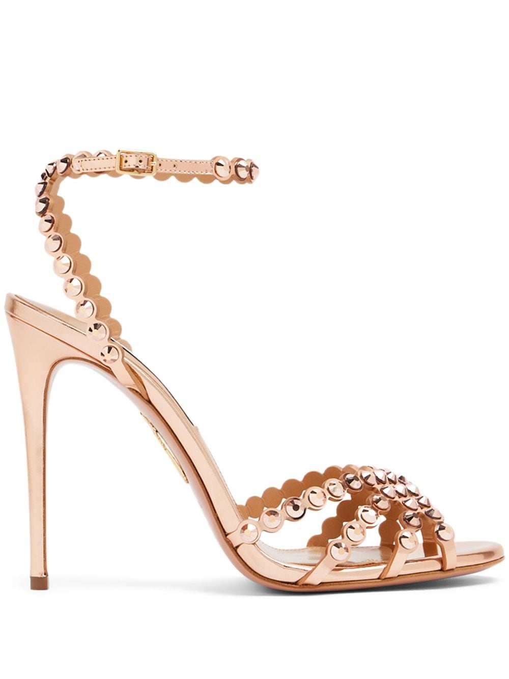 Aquazzura Tequila 105mm leather sandals - Neutrals