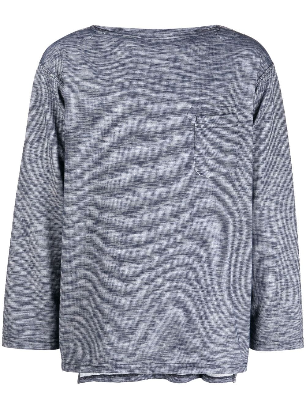Engineered Garments Basque slub-texture sweatshirt - Blue