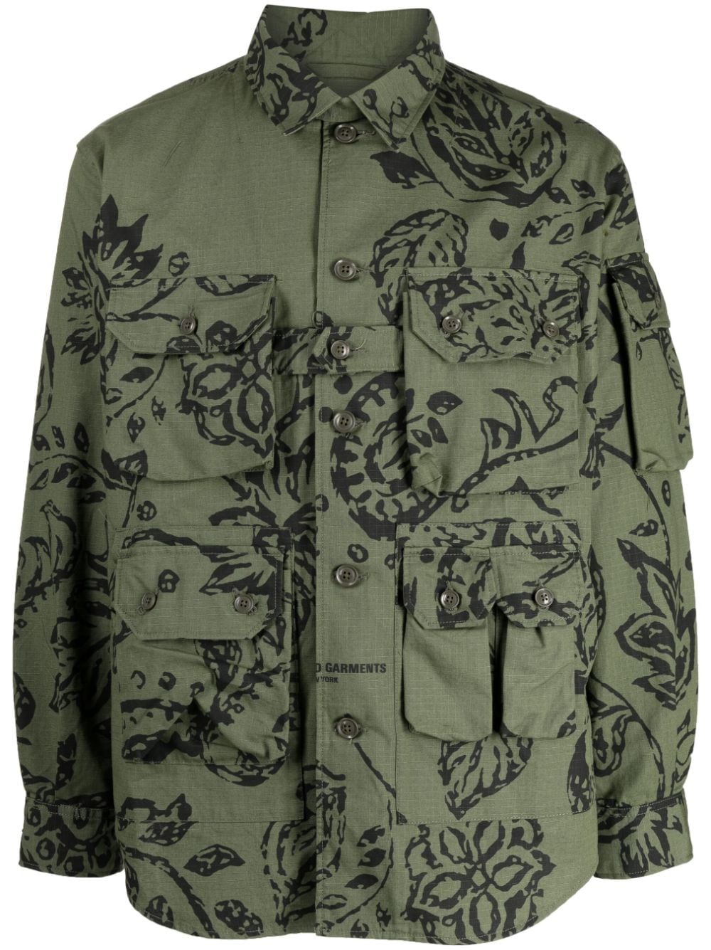 Engineered Garments Explorer floral-print jacket - Green
