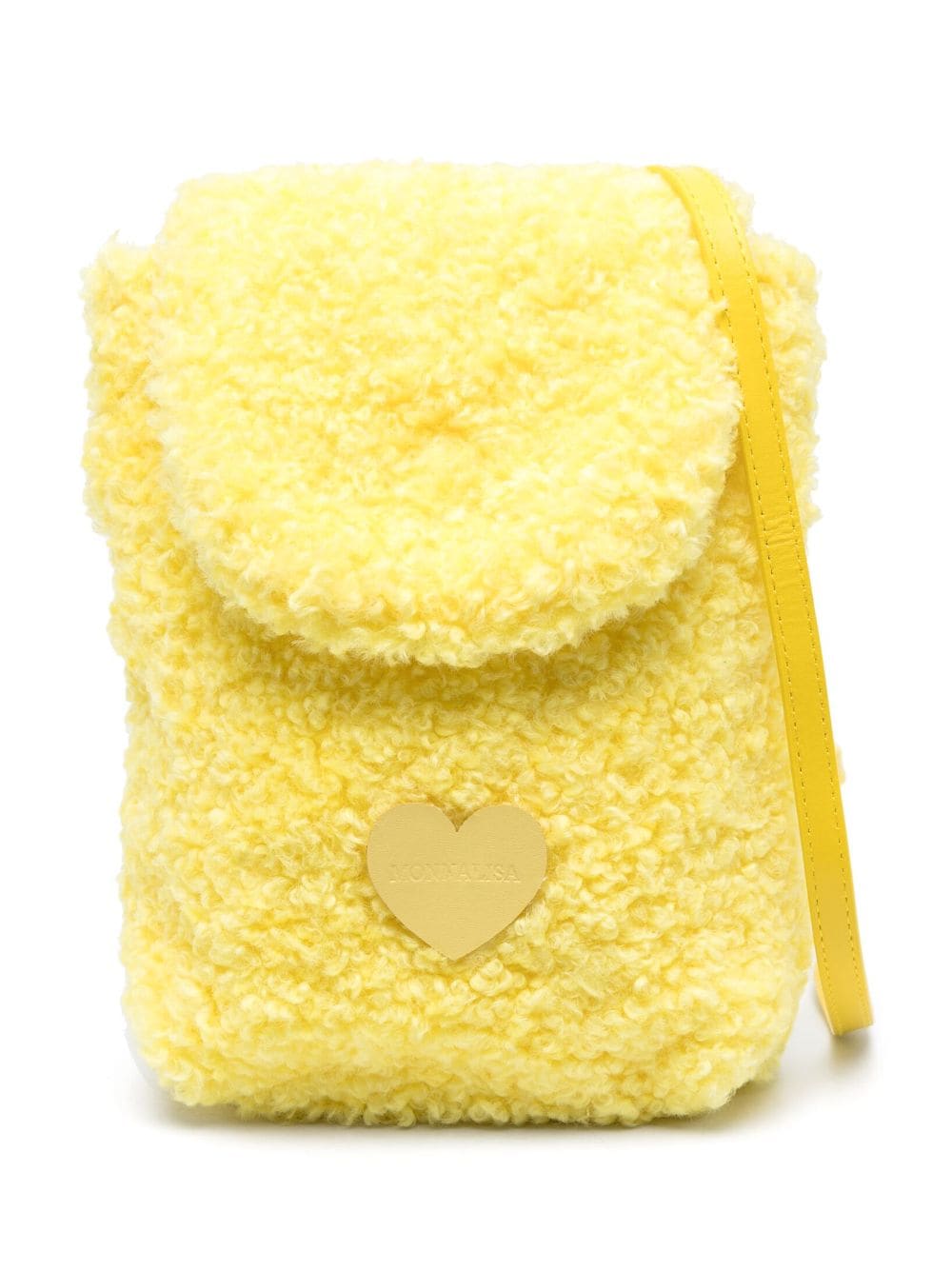 Monnalisa heart-motif shoulder bag - Yellow