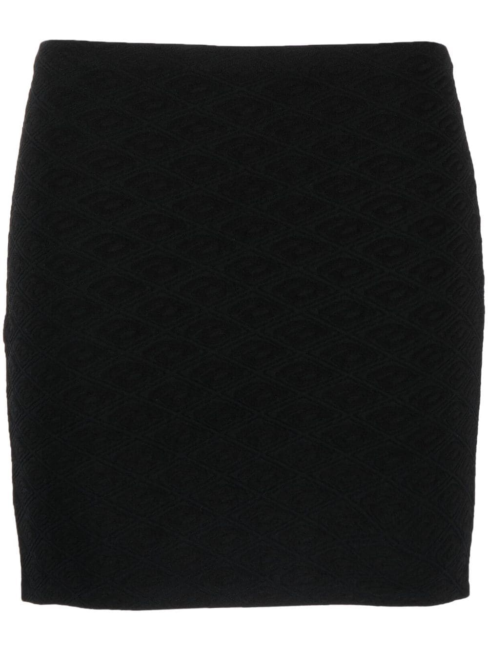 Alexander Wang monogram-jacquard miniskirt - Black
