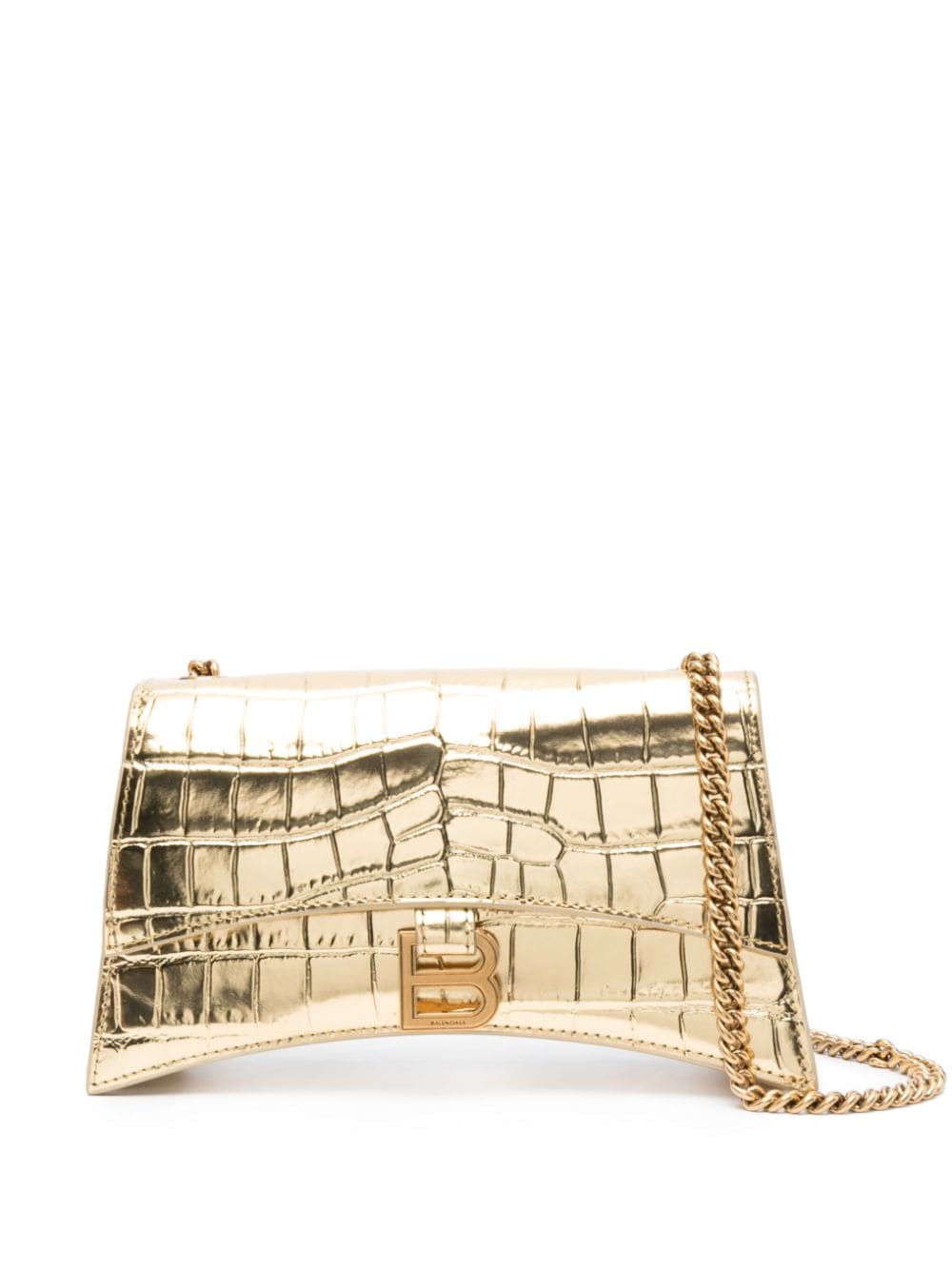 Balenciaga Crush XS metallic crossbody bag - Gold