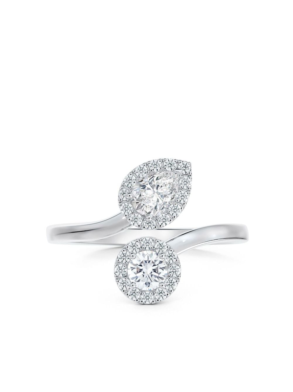De Beers Jewellers platinum My First De Beers Aura Toi & Moi ring - Silver