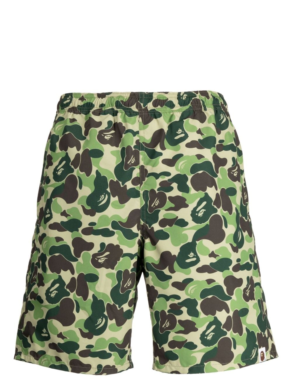 A BATHING APE® graphic-print straight-leg shorts - Green