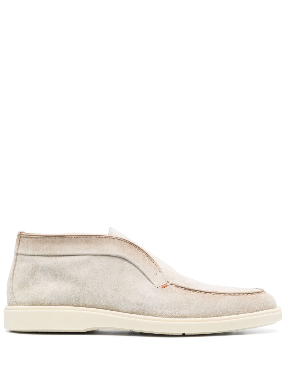 Santoni tonal-stitching leather boots - Neutrals
