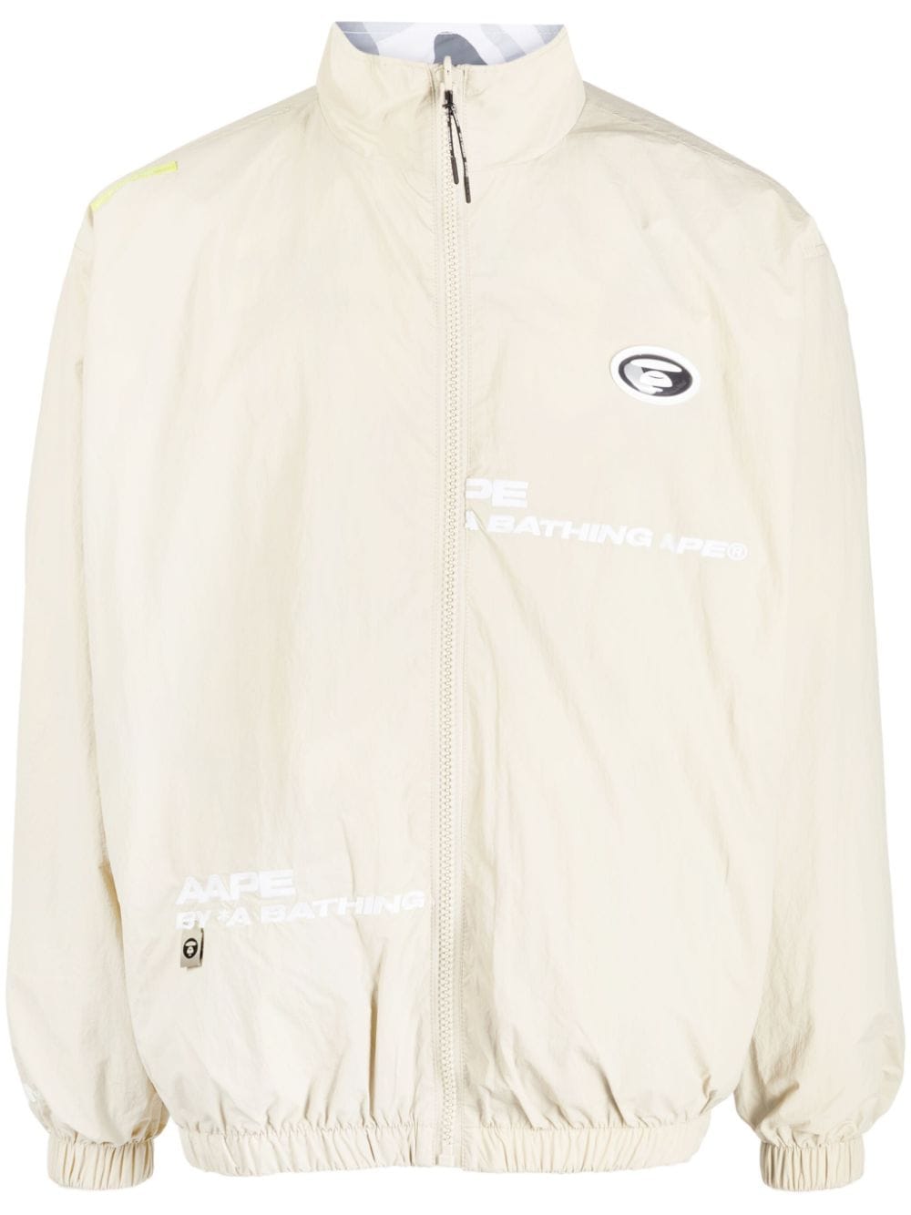 AAPE BY *A BATHING APE® logo-print lightweight jacket - Neutrals