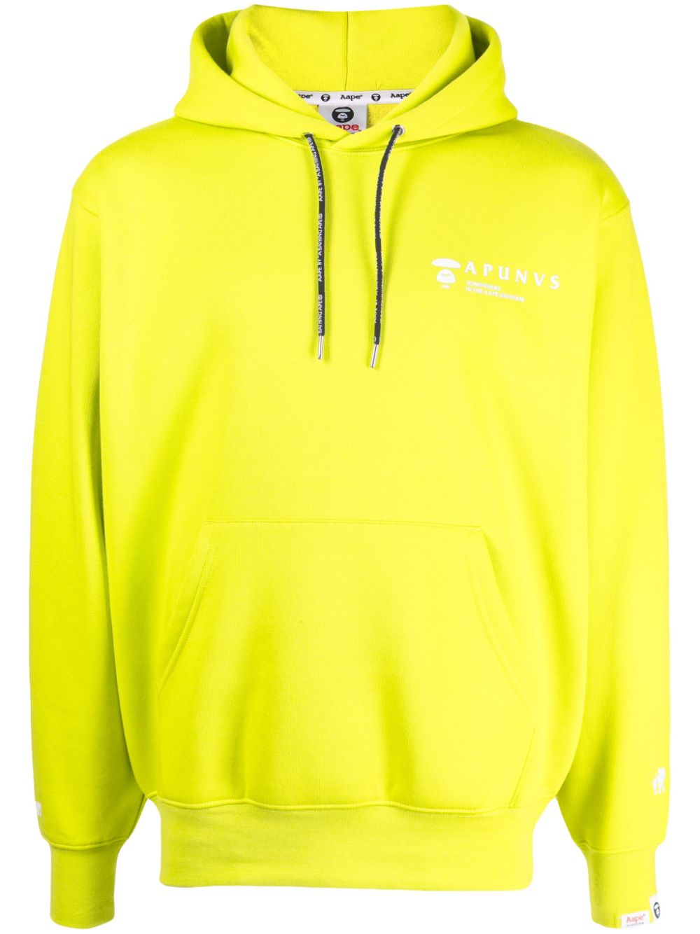 AAPE BY *A BATHING APE® logo-print jersey hoodie - Green