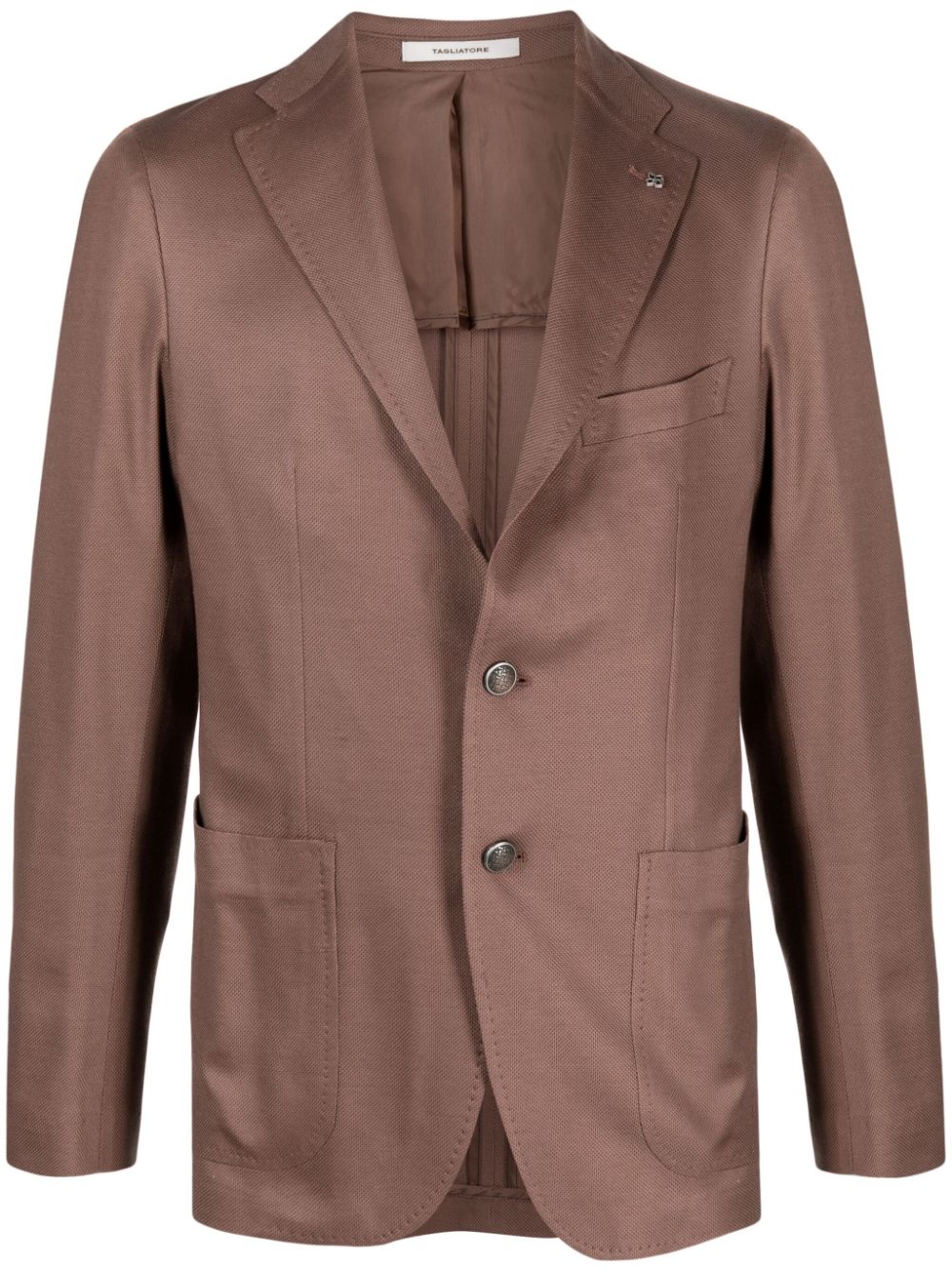 Tagliatore single-breasted cotton blazer - Pink