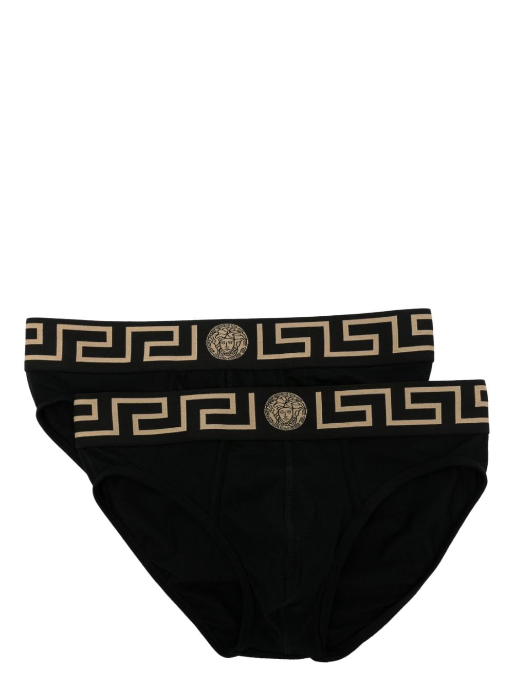 Versace Topeka stretch-jersey briefs (pack of two) - Black